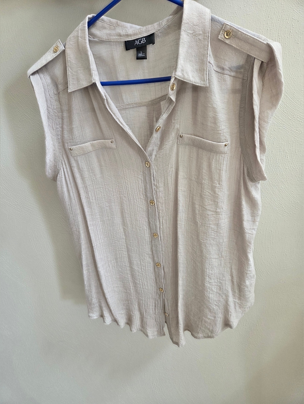Agb Beige Blouse